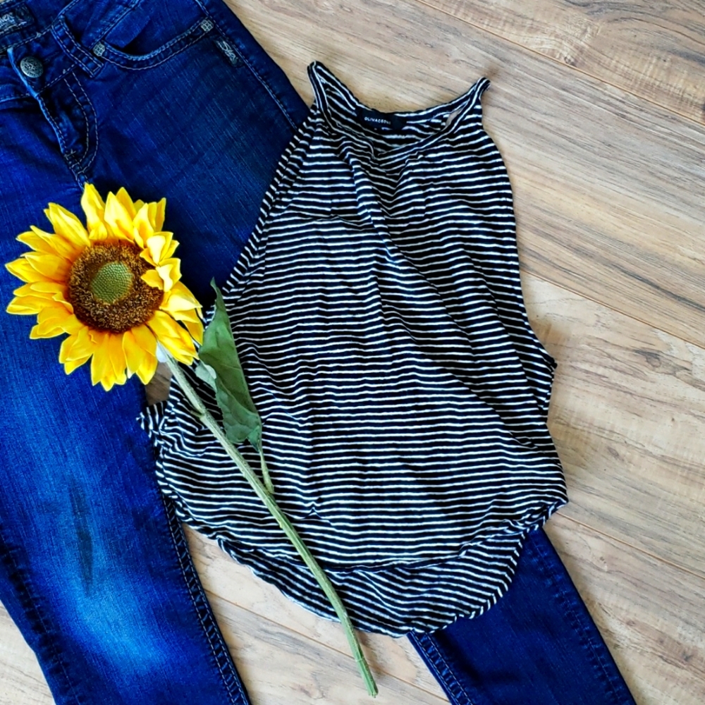 Striped girls tank top